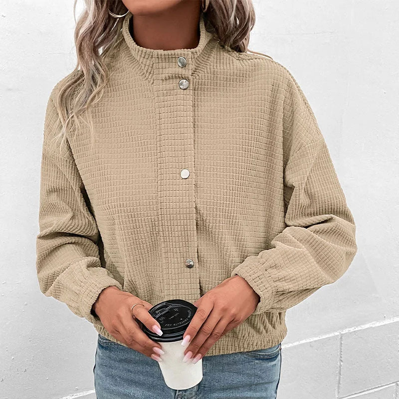 Bomber Jacket with Snap Front — source product view