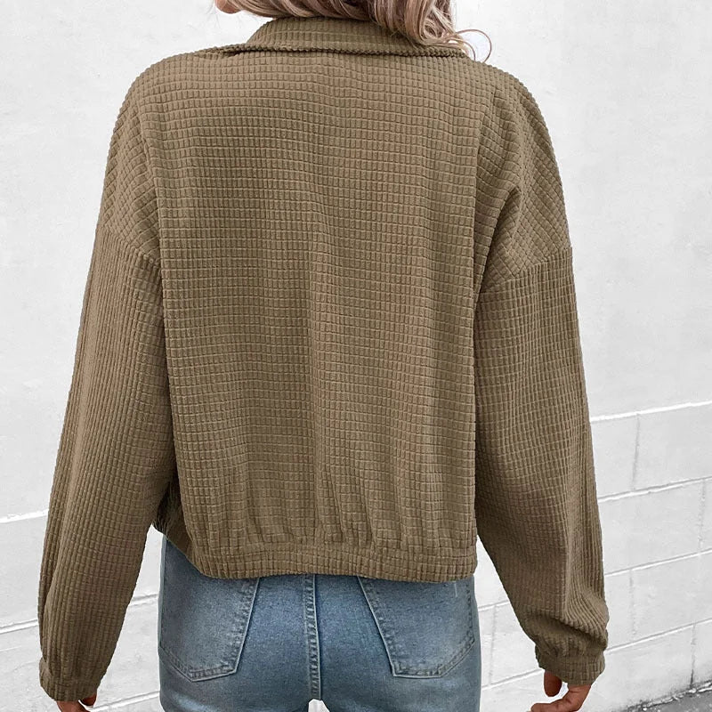 Bomber Jacket with Snap Front — source product view