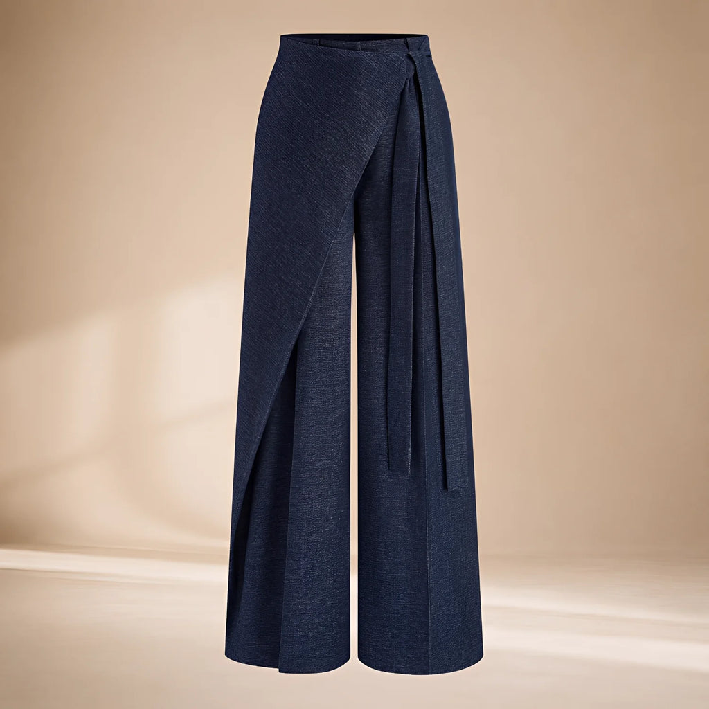 Wide Leg Pants with Wrap Front — source product view