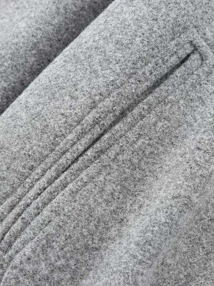 Bomber Jacket – Gray Cropped Balloon Sleeve
