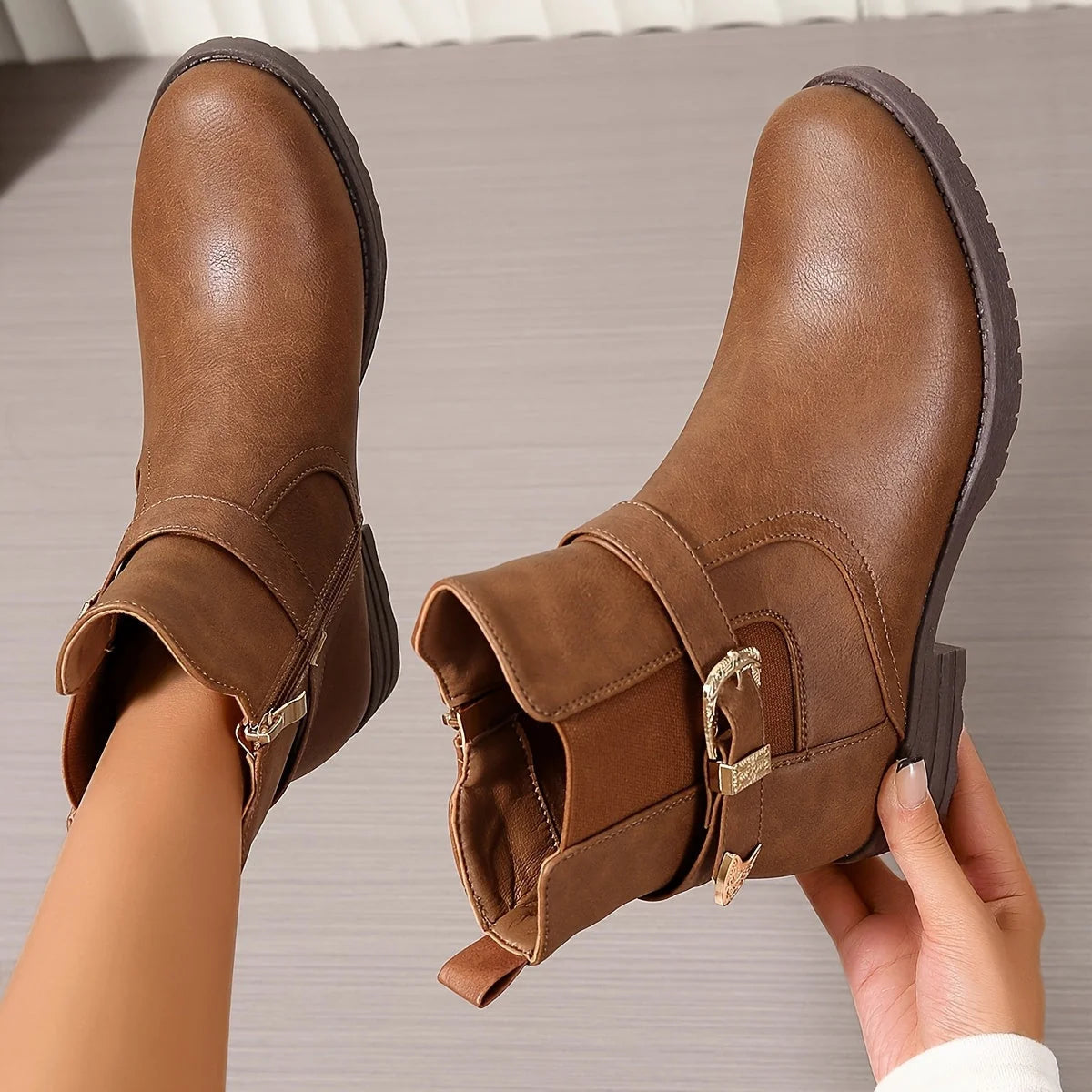 Chelsea boots women – Light Brown