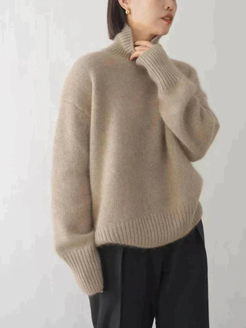 High Collar Turtleneck Sweater