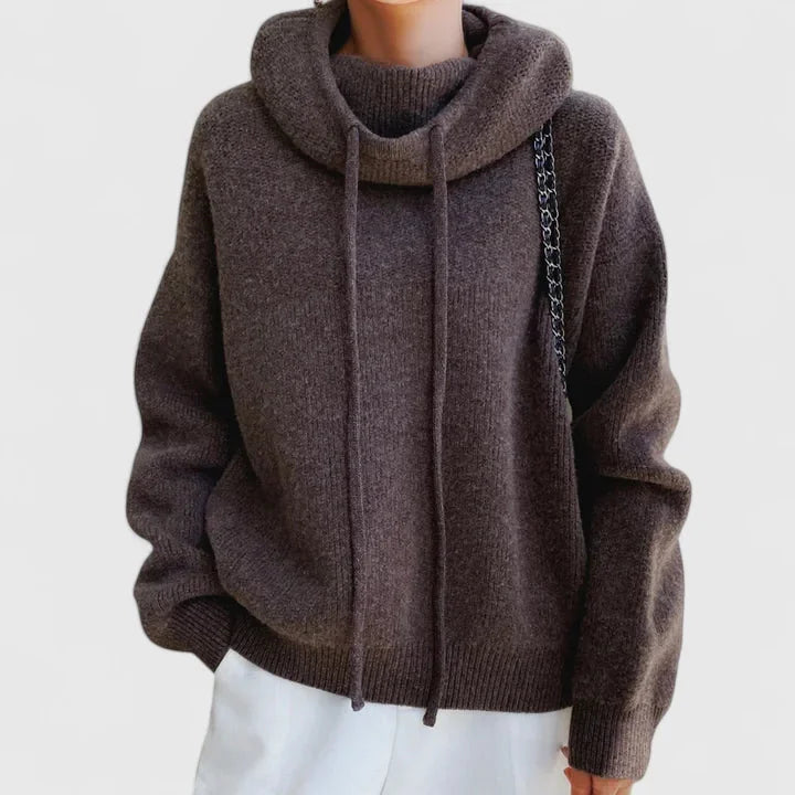Knit Sweater Hoodie for Women