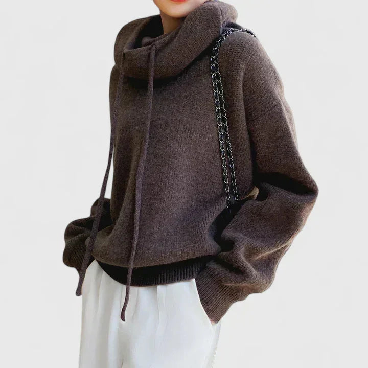Knit Sweater Hoodie for Women