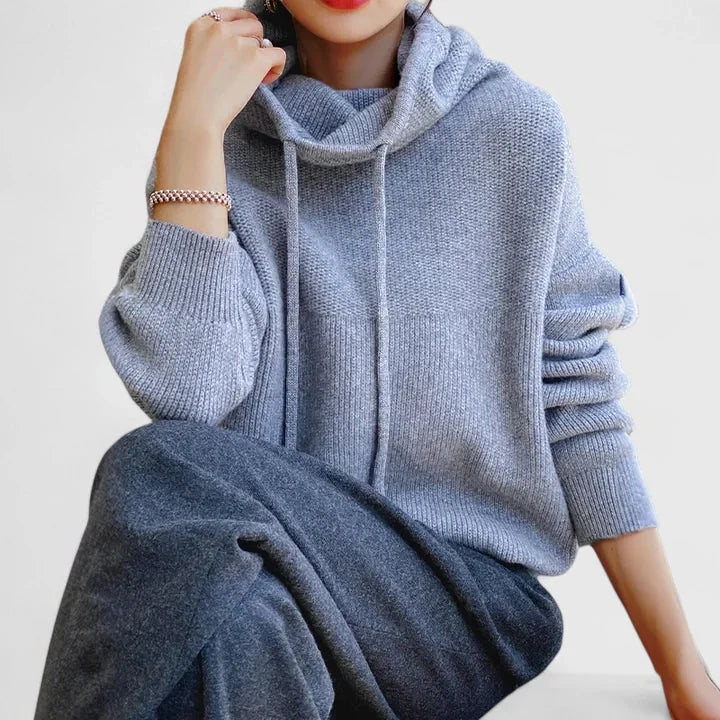 Knit Sweater Hoodie for Women