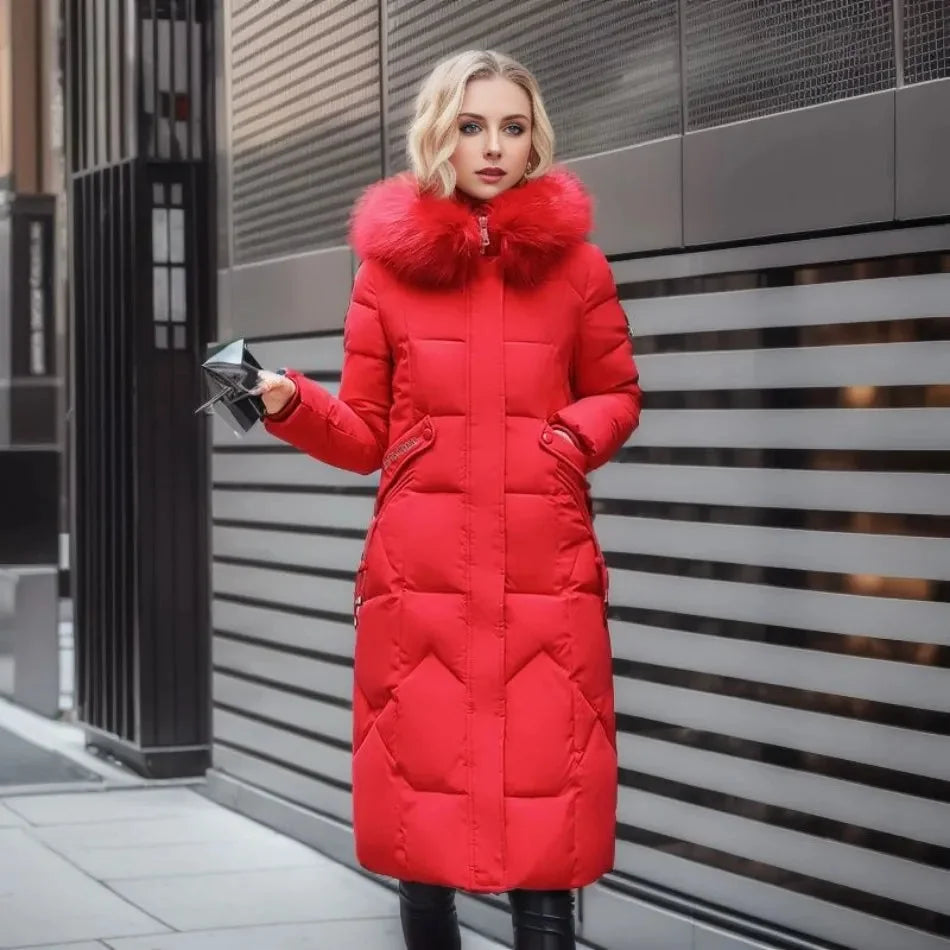 puffer jacket women – Red