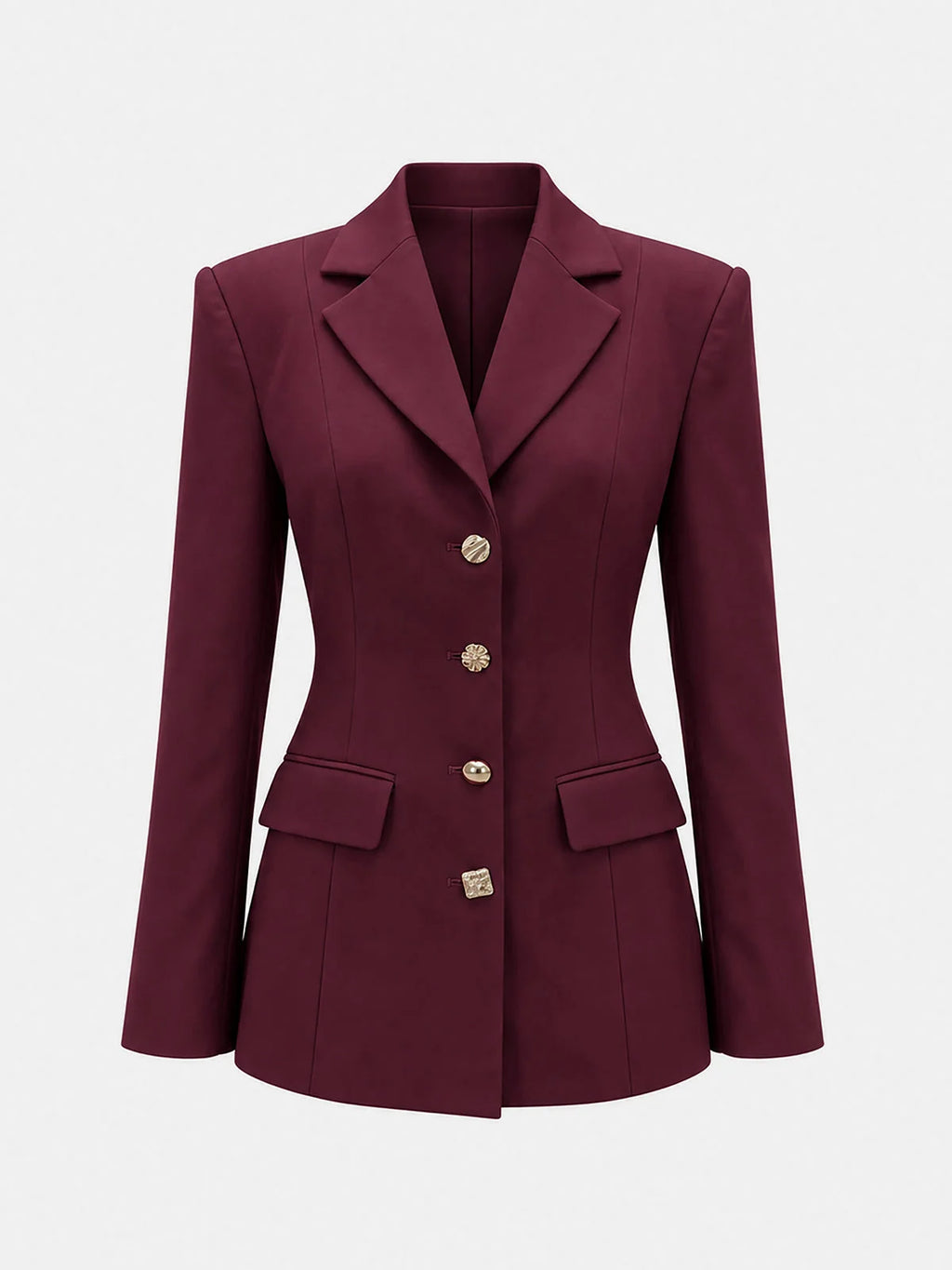 Rowena Fitted Blazer Long Sleeve Back Belt