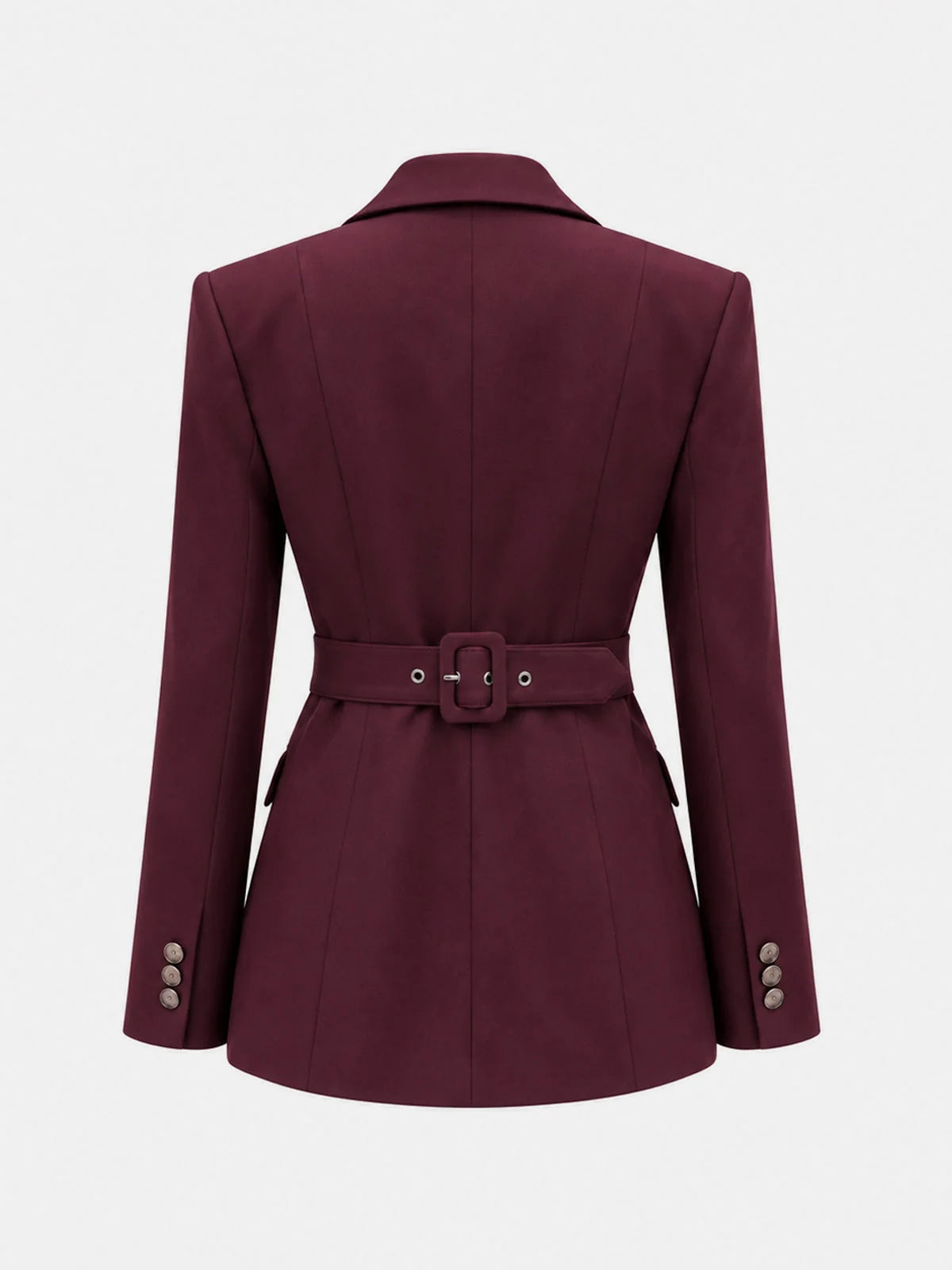 Rowena Fitted Blazer Long Sleeve Back Belt