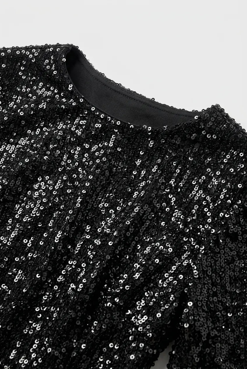sequin dress women – Black