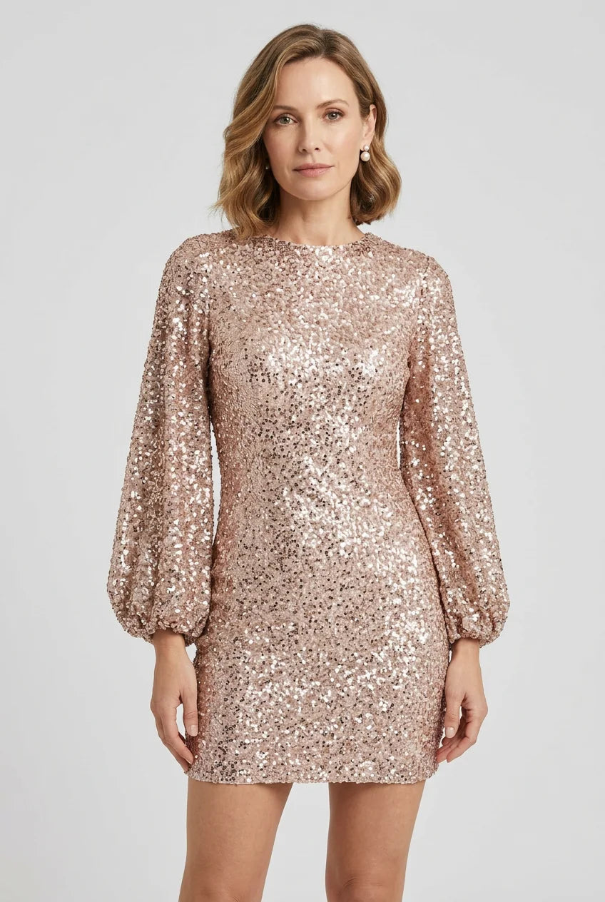sequin dress women – Pink