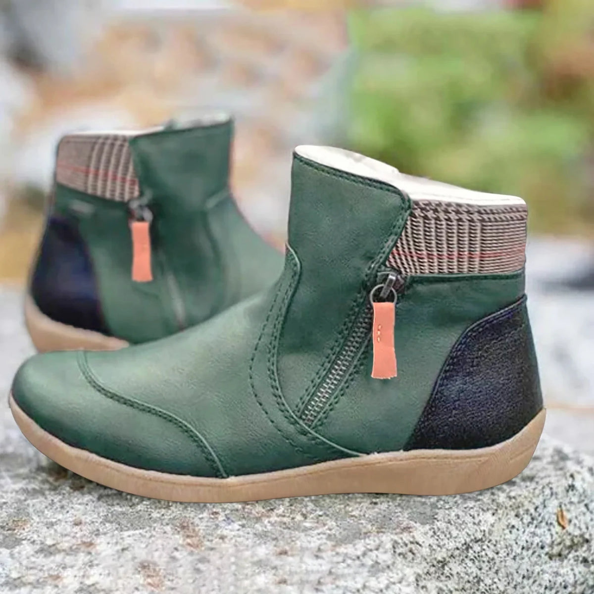 waterproof boots women ankle – Green