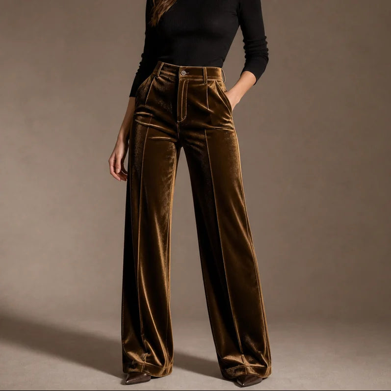 Wide Leg Pants – Grey Velvet High-Waisted