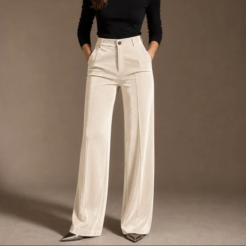 Wide Leg Pants – Grey Velvet High-Waisted