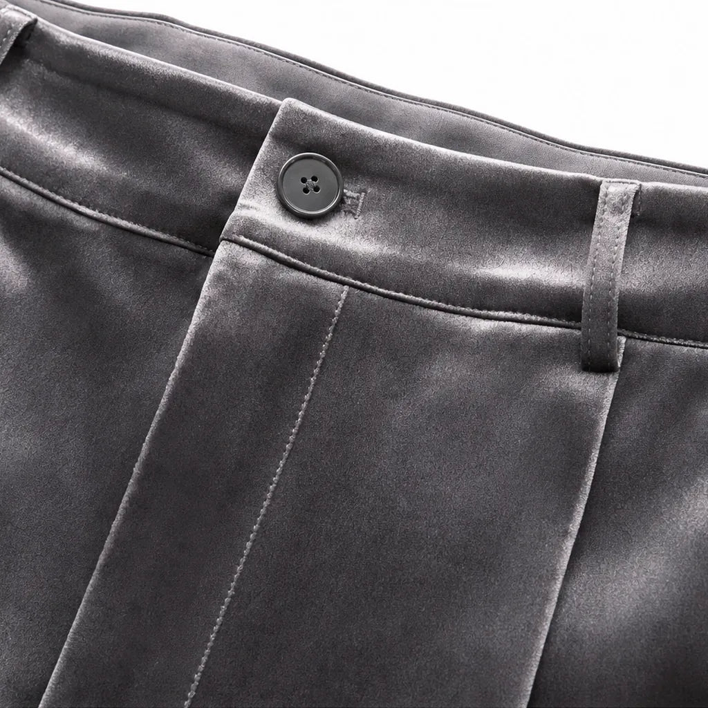 Wide Leg Pants – Grey Velvet High-Waisted