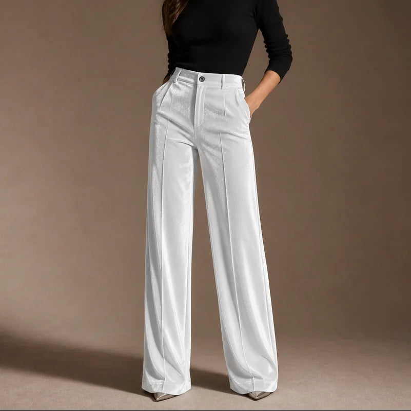 Wide Leg Pants – Grey Velvet High-Waisted