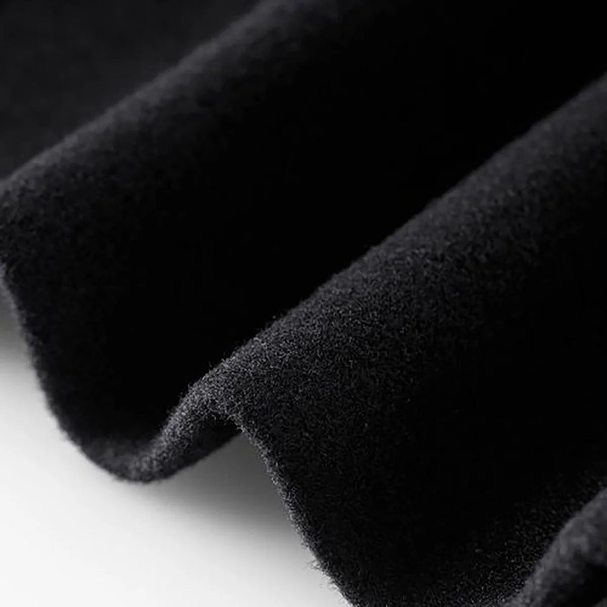 Wool Coat Women – Black Tailored Long Wool Coat with Notch Lapel