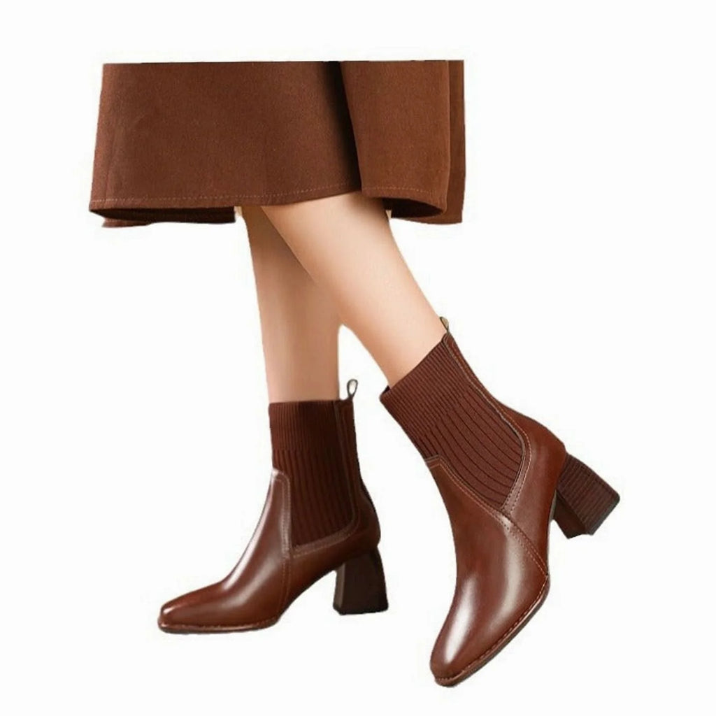 Chelsea boots women – Dark Brown