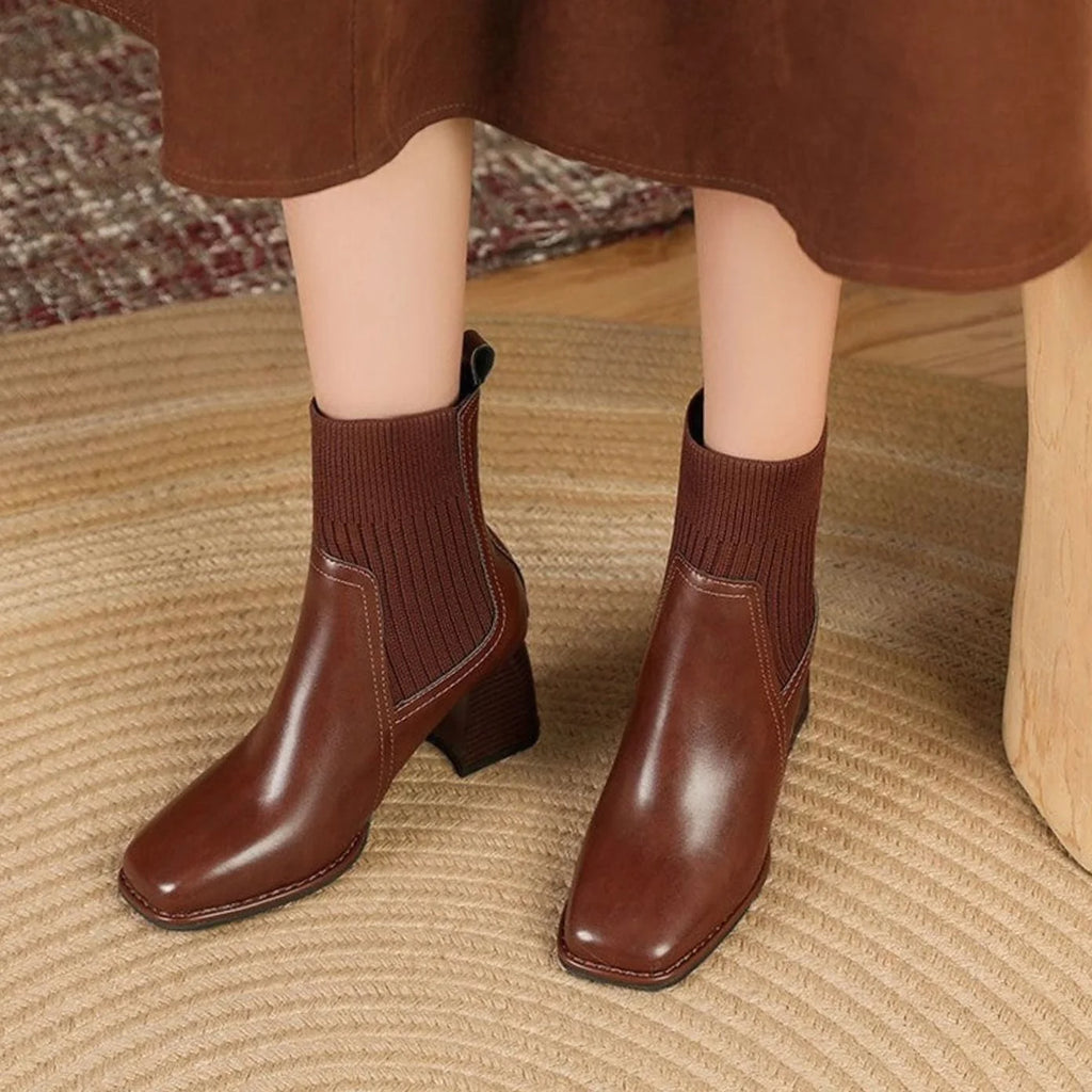 Chelsea boots women – Dark Brown