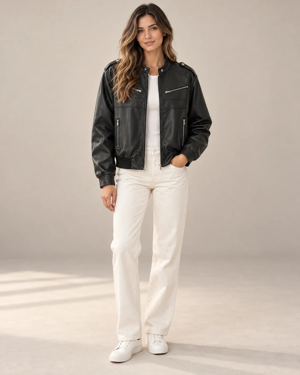 bomber jacket women – Black