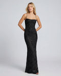 Floral Lace Maxi Dress with Corset Bodice