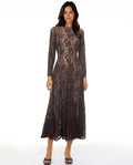 Lace Maxi Dress Long Sleeve Floral