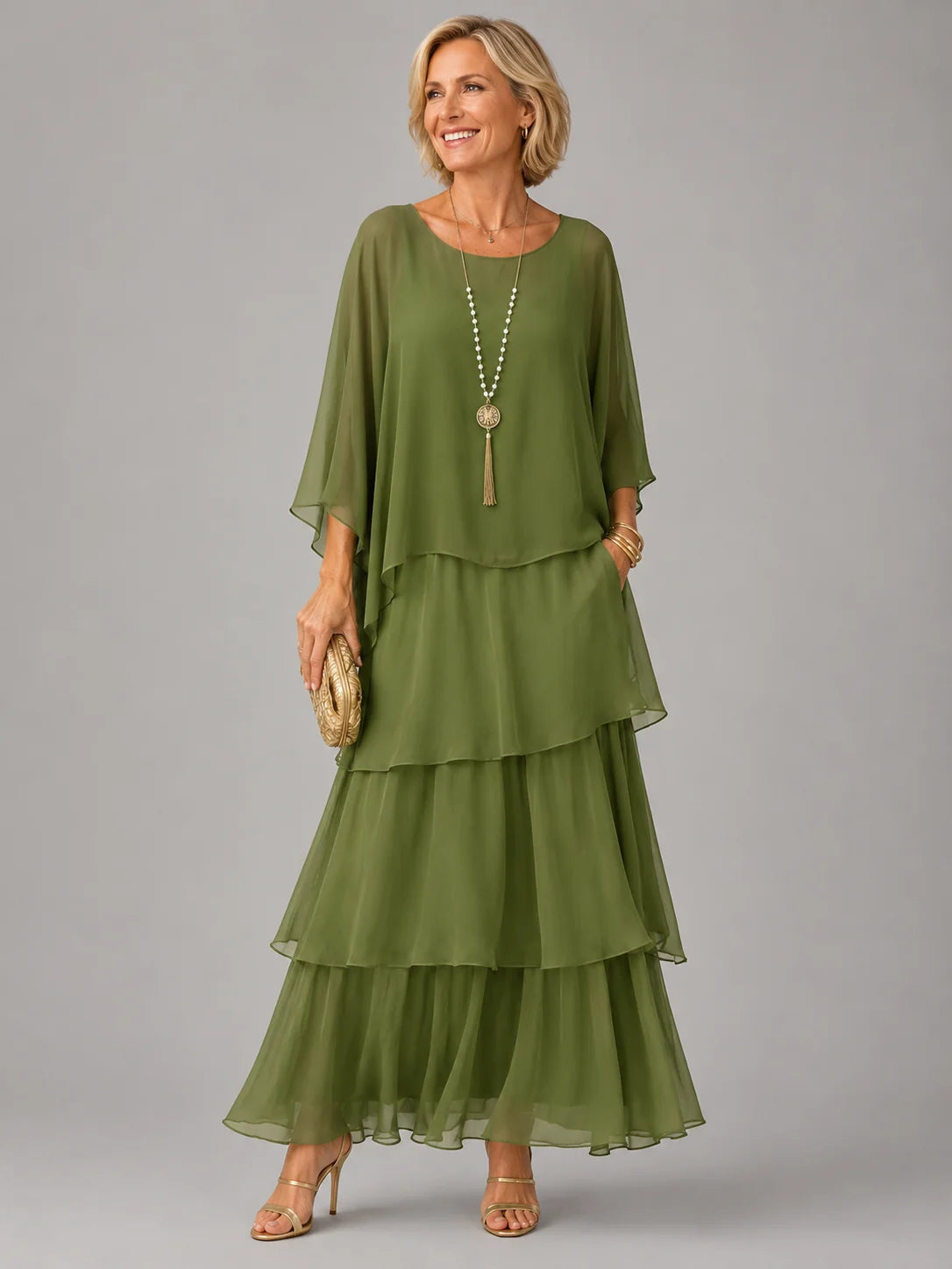 Layered Flowy Maxi Dress