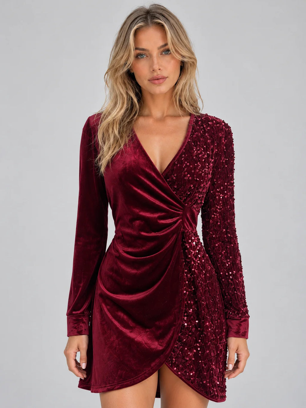 red velvet dress – Red