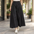 Wide Leg Pants – Black Pleated High-Waisted