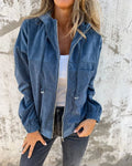 zip up jacket women hooded – Blue