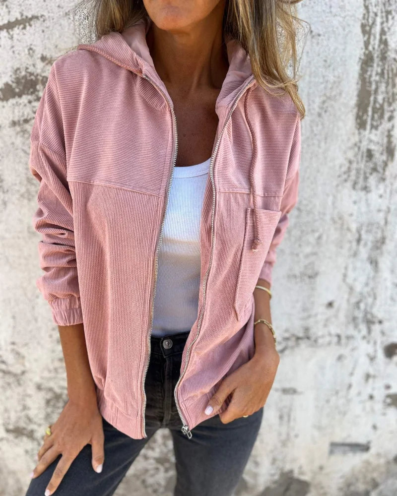 zip up jacket women hooded – Pink