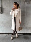 Double breasted coat women – Beige