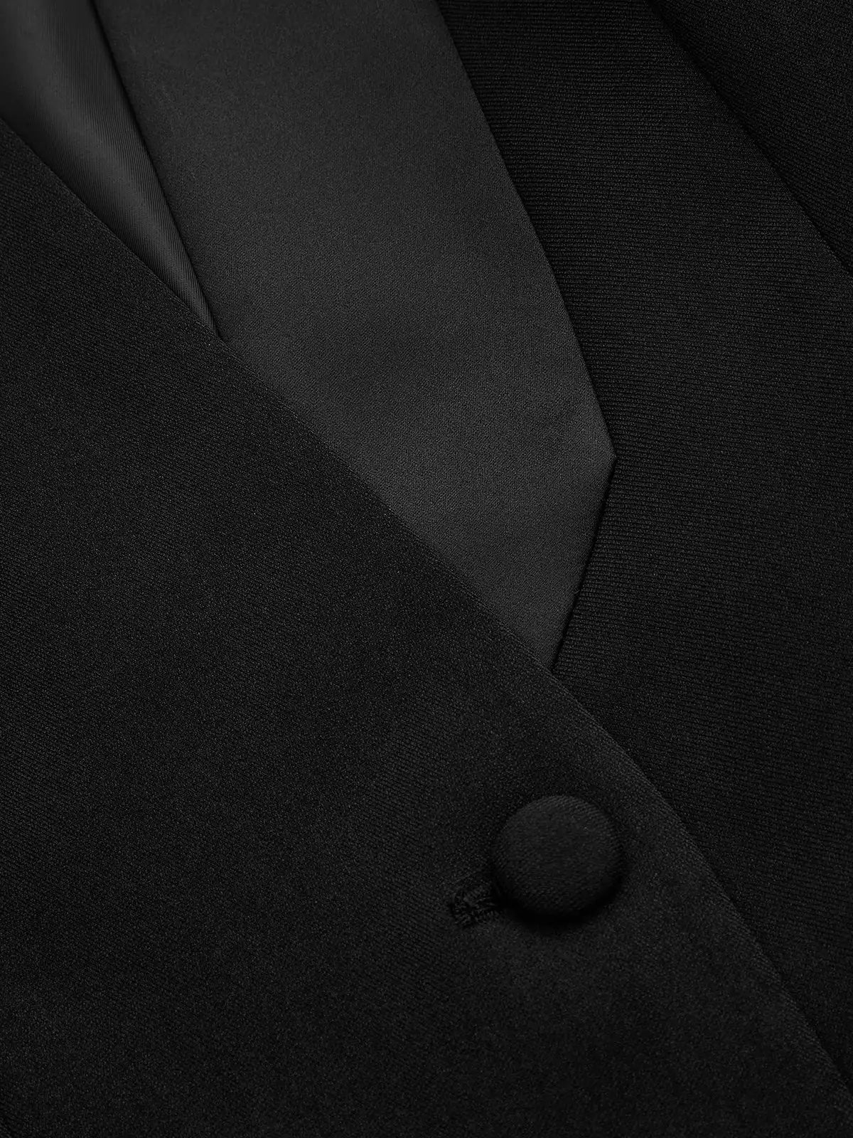 Valentina Tuxedo Blazer with Satin Tie Long Sleeve
