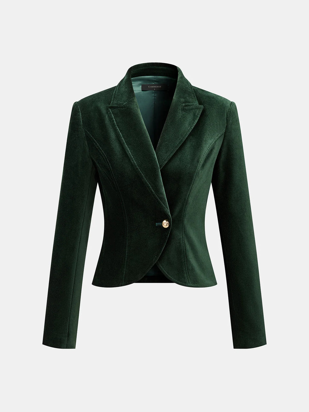 Adelaide Velvet Blazer Fitted Single Button