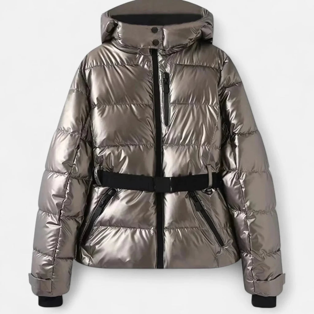 Belted Hooded Puffer Jacket