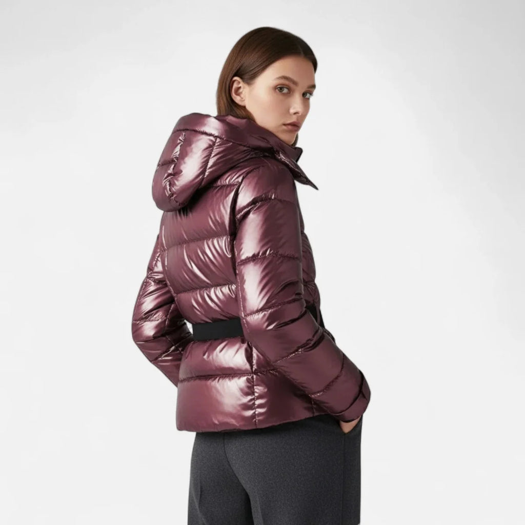 Belted Hooded Puffer Jacket