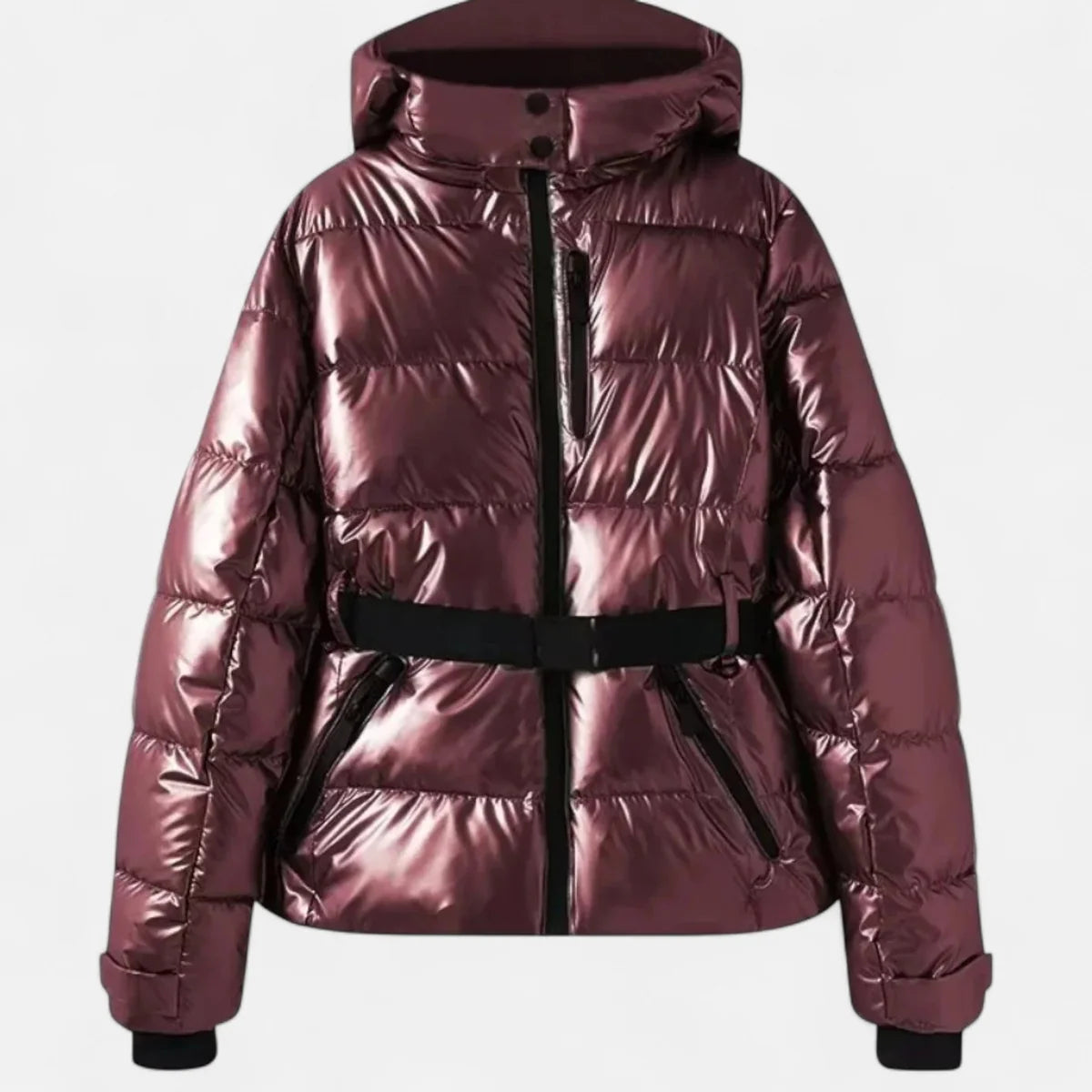 Belted Hooded Puffer Jacket