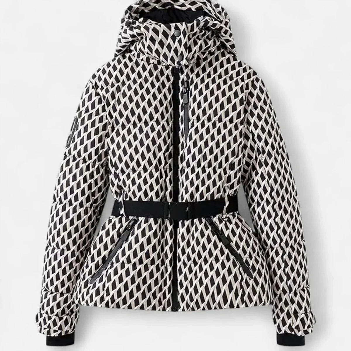 Belted Hooded Puffer Jacket