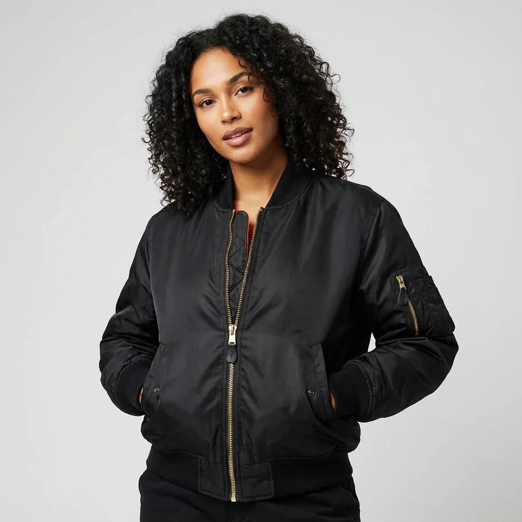 Classic MA-1 Bomber Jacket for Women