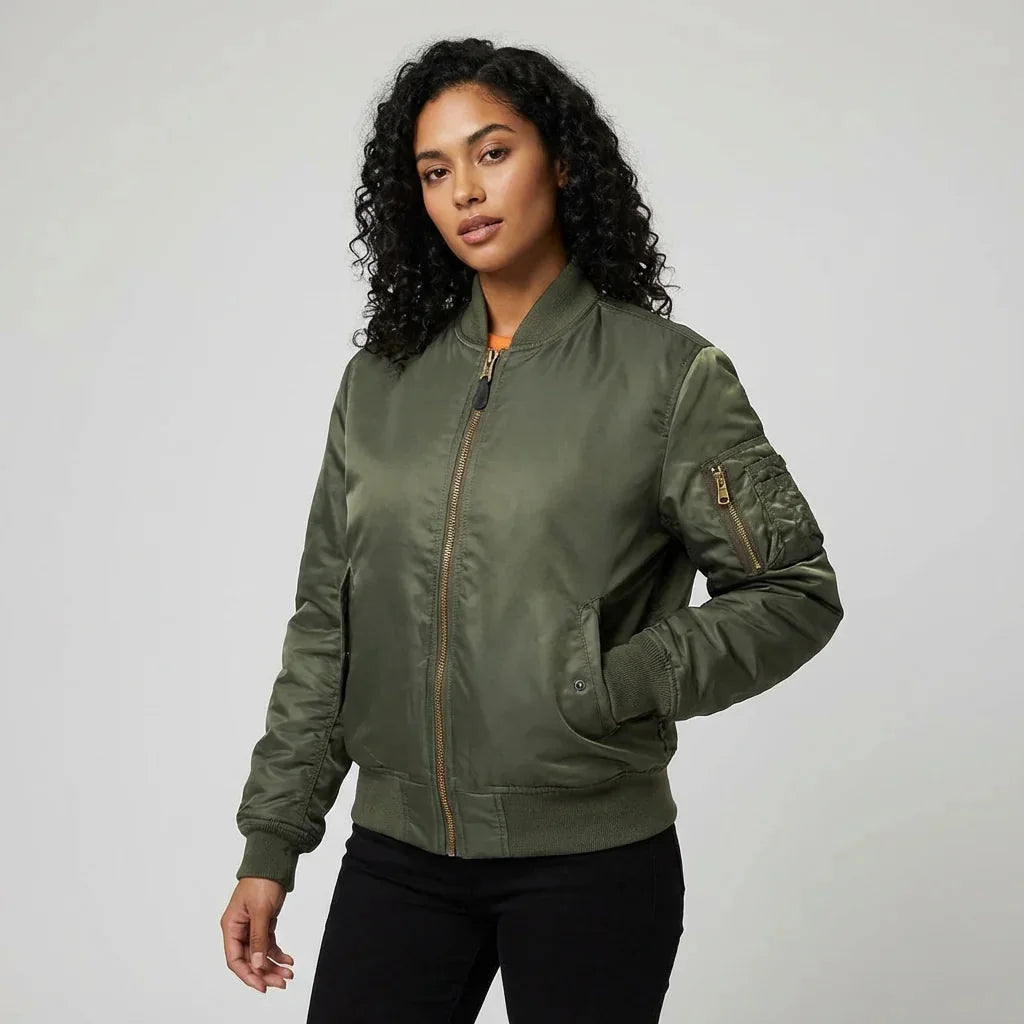 Classic MA-1 Bomber Jacket for Women