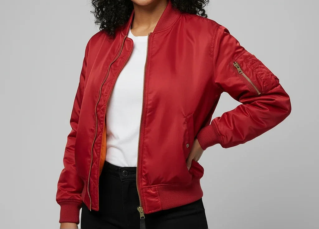 Classic MA-1 Bomber Jacket for Women