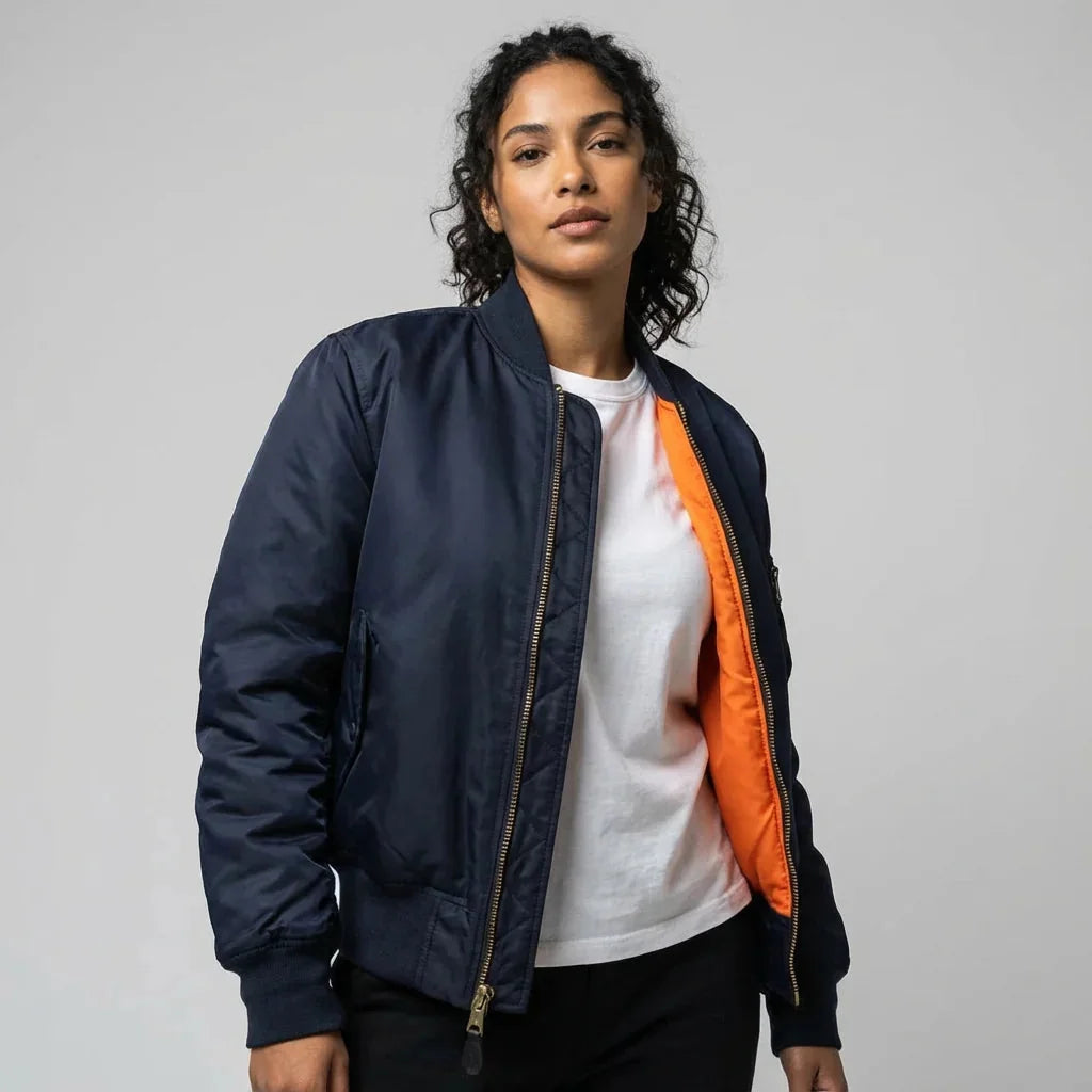 Classic MA-1 Bomber Jacket for Women