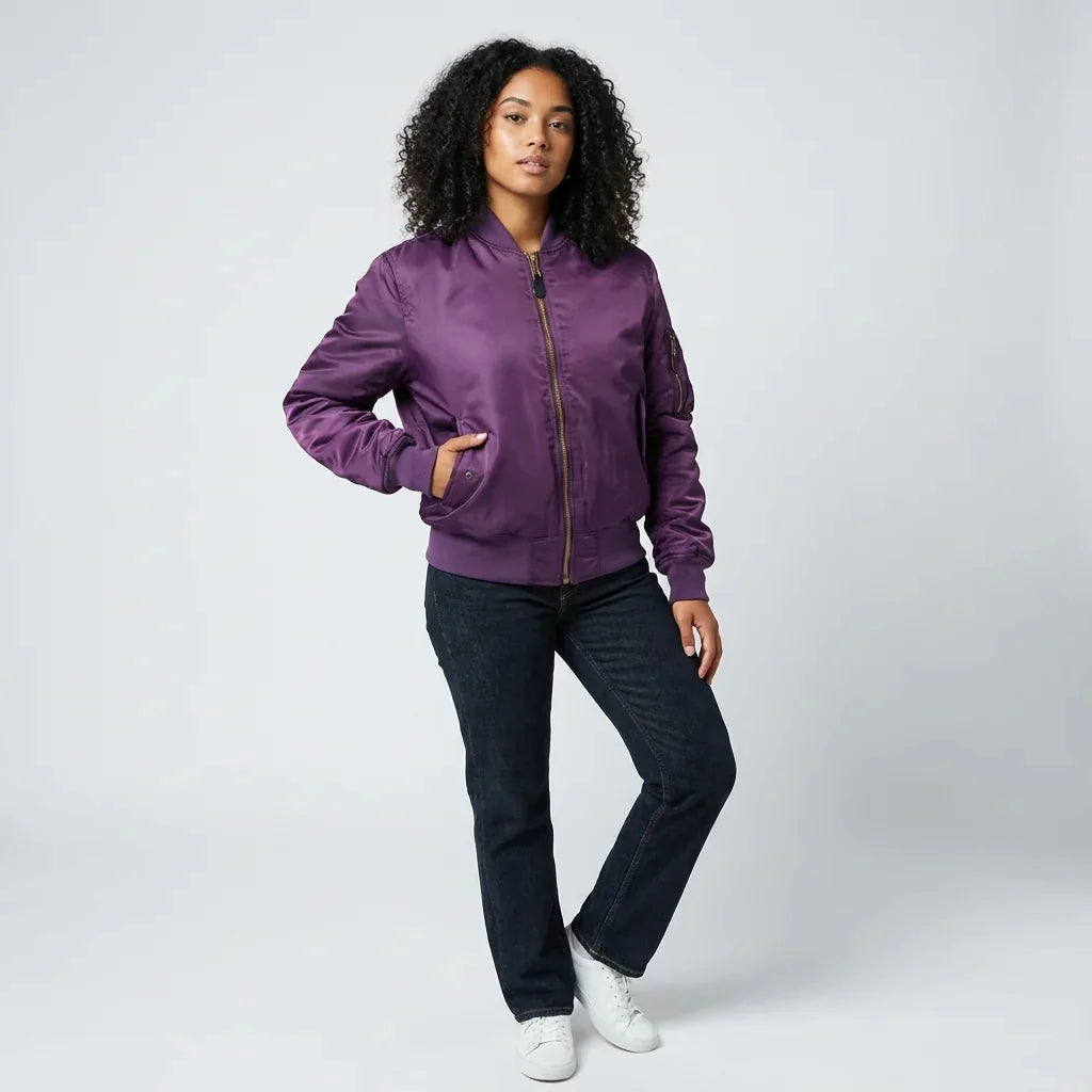 Classic MA-1 Bomber Jacket for Women