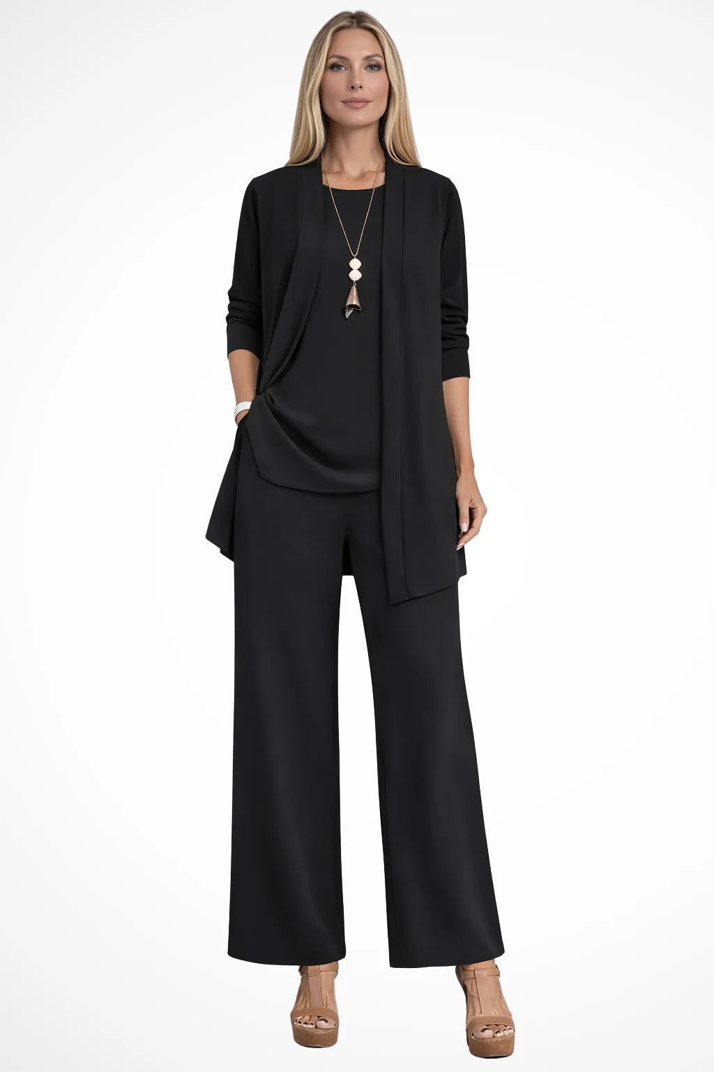 Dressy Three Piece Pant Suit Set