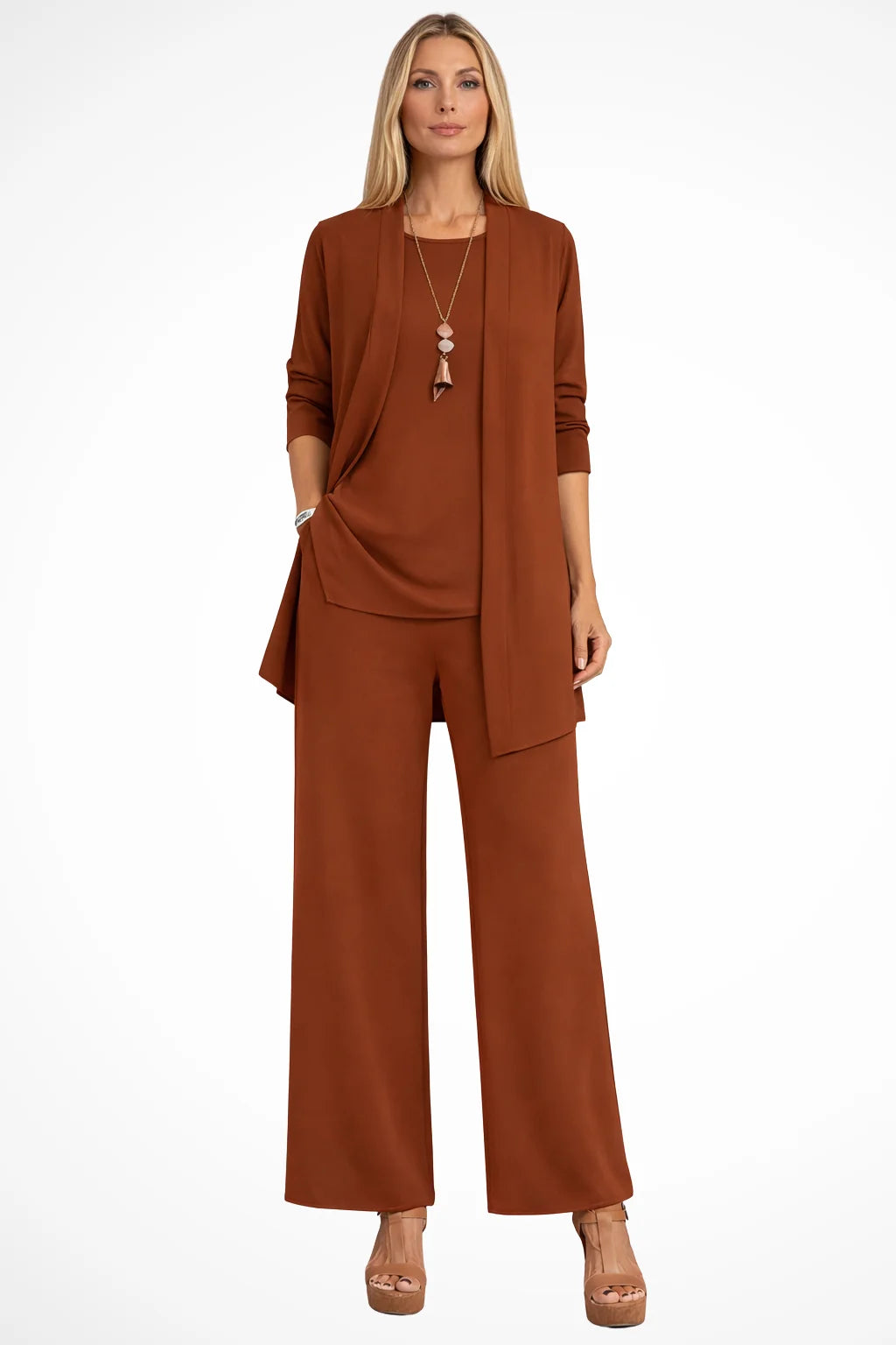Dressy Three Piece Pant Suit Set