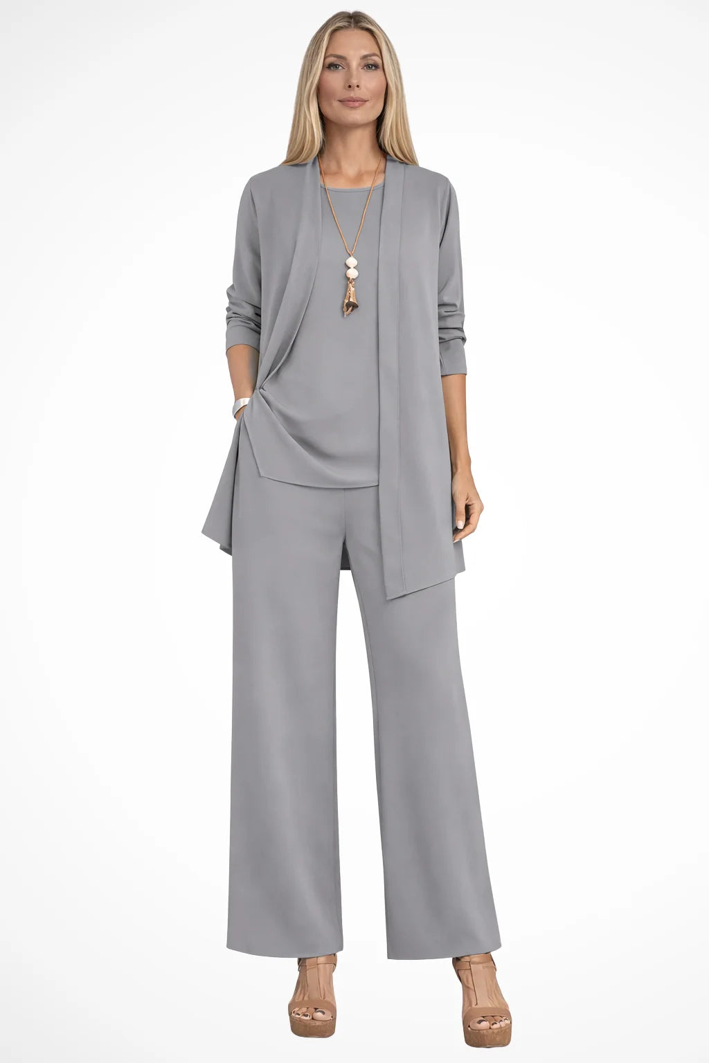 Dressy Three Piece Pant Suit Set