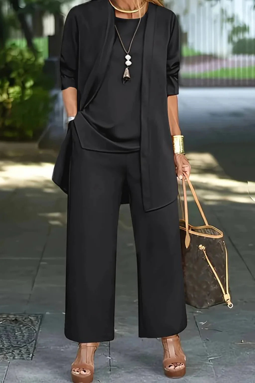 Dressy Three Piece Pant Suit Set