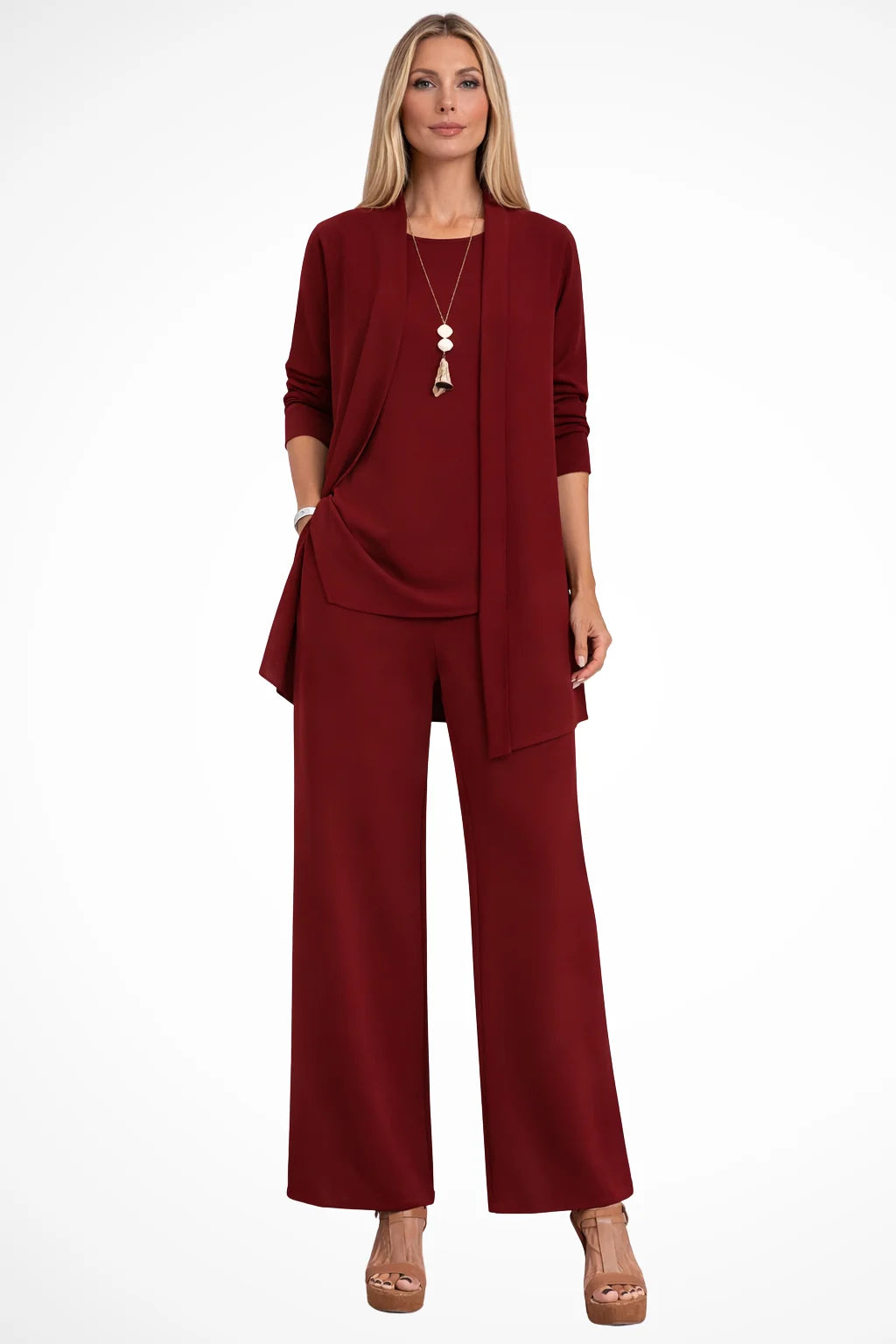 Dressy Three Piece Pant Suit Set