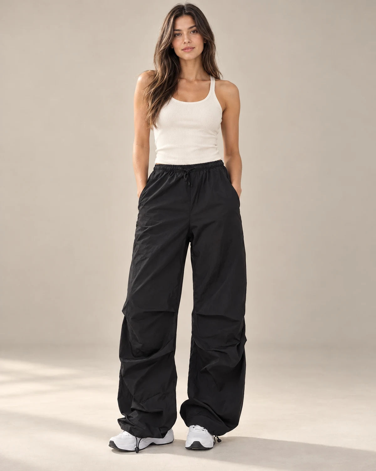 cargo pants women – Black
