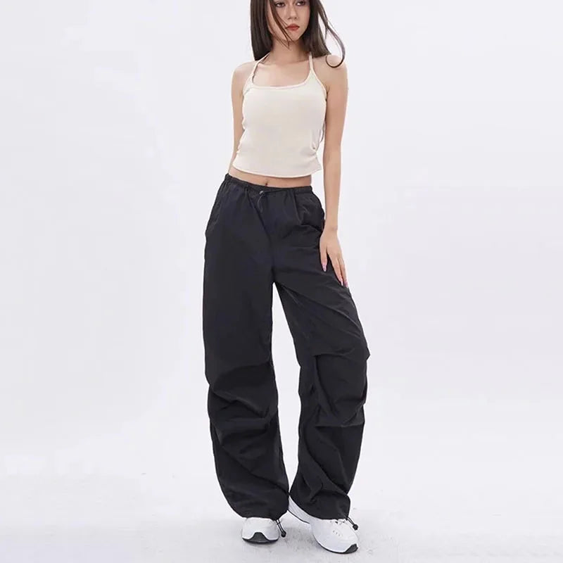 cargo pants women – Black