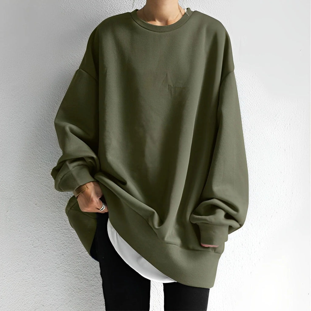 round neck sweater women – Brown